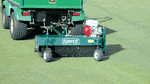 Finishing broom cleans courses, minimizes wear on greens