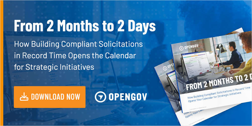 From 2 Months to 2 Days: How Building Compliant Solicitations in Record Time Opens the Calendar for Strategic Initiatives